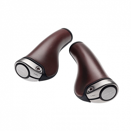 Ergon GP1 Leather Grips 130mm & 100mm Brown